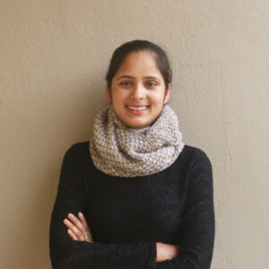 beige and white hand knit textured cowl